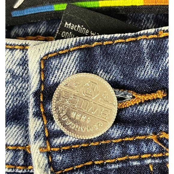 Switch Remarkable Slim Taper Fit Denim Jeans Men's 36 Navy Acid Wash Streetwear - Picture 9 of 12